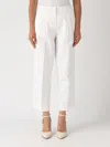 Michael Kors Cotton Trousers In Bianco
