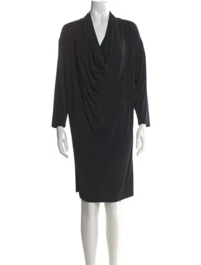 Pre-owned Michael Kors Cowl Neck Mini Dress In Black