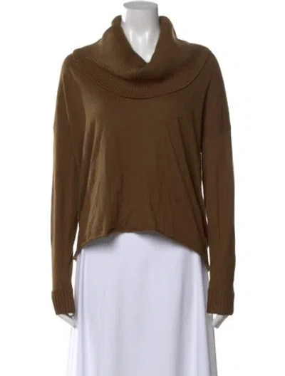 Pre-owned Michael Kors Cowl Neck Sweater In Brown