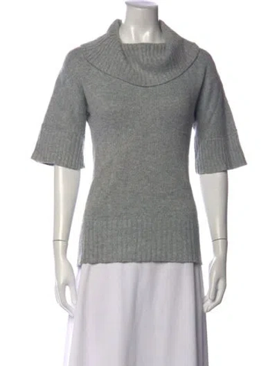 Pre-owned Michael Kors Cowl Neck Sweater In Grey