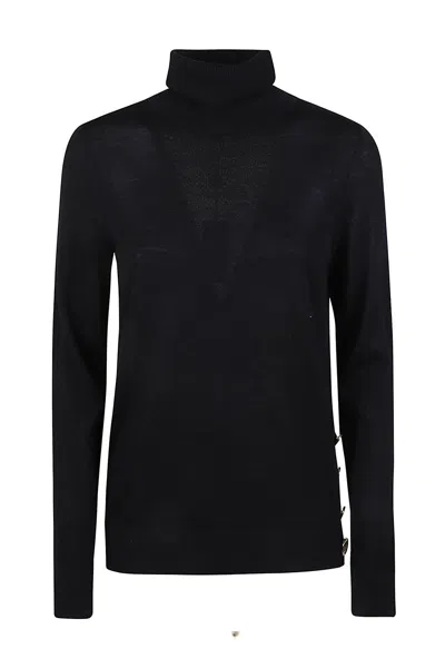 Michael Kors Cozy Classic Wool Sweater For Women In Black