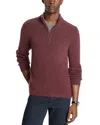 Michael Kors Cozy Luxe Quarter Zip Sweater In Burgundy