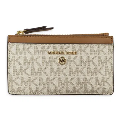 Michael Kors Cream Card Case Leather Cardholder