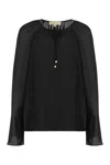 Michael Kors Black Georgette Blouse