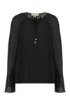Michael Kors Black Georgette Blouse