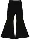 Michael Kors Crepe Flared Trousers In Black