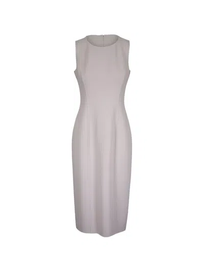 Michael Kors Crepe Midi Dress In Neutral