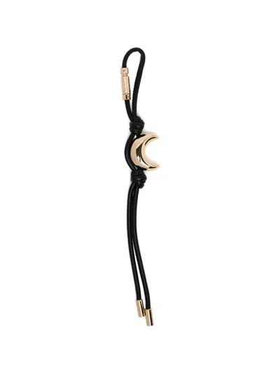 Michael Kors Crescent Moon Bag Charm In Black