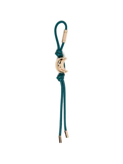 Michael Kors Crescent Moon Bag Charm In Green