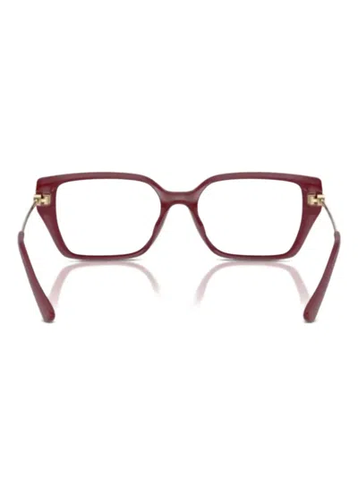 Michael Kors Crete Square-frame Glasses In Red