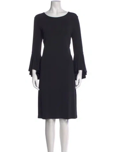 Pre-owned Michael Kors Crew Neck Knee-length Dress In Black