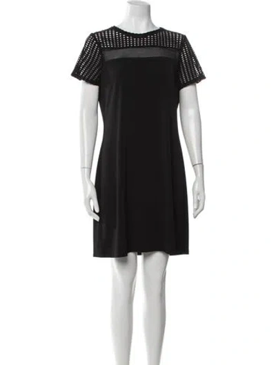 Pre-owned Michael Kors Crew Neck Knee-length Dress In Black