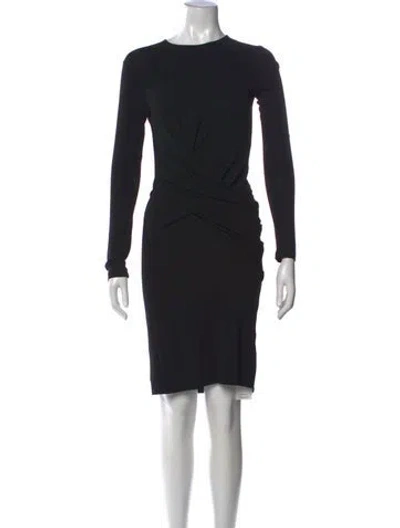 Pre-owned Michael Kors Crew Neck Knee-length Dress In Black