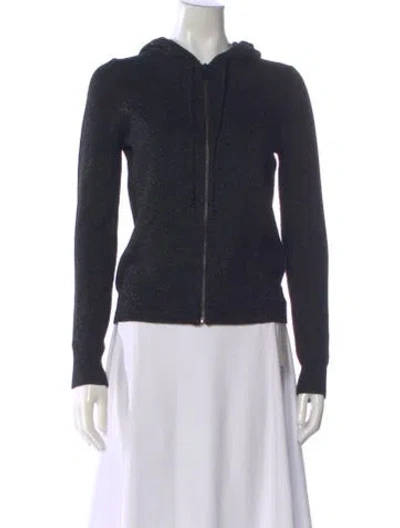 Pre-owned Michael Kors Crew Neck Long Sleeve Hoodie In Black