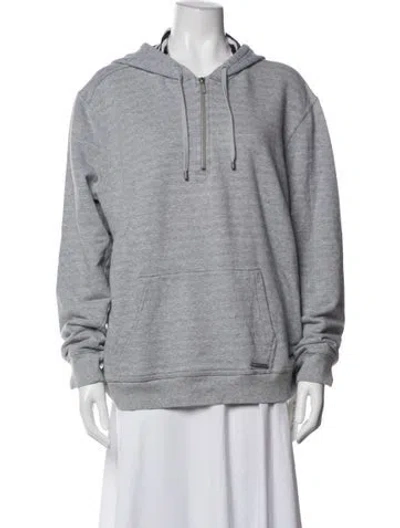 Pre-owned Michael Kors Crew Neck Long Sleeve Hoodie In Blue