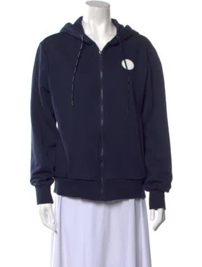 Pre-owned Michael Kors Crew Neck Long Sleeve Sweatshirt In Blue