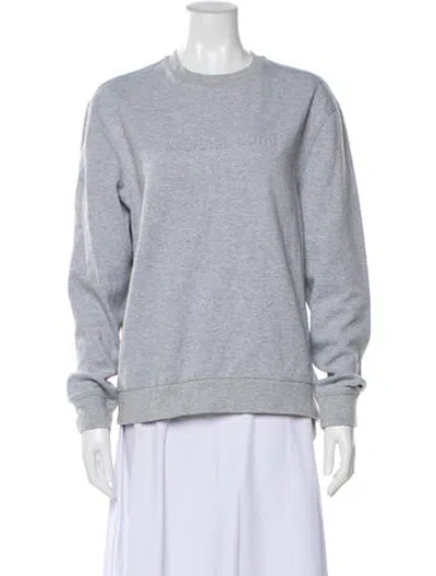 Pre-owned Michael Kors Crew Neck Long Sleeve Sweatshirt In Gray