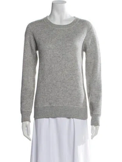 Pre-owned Michael Kors Crew Neck Long Sleeve Sweatshirt In Metallic/silver