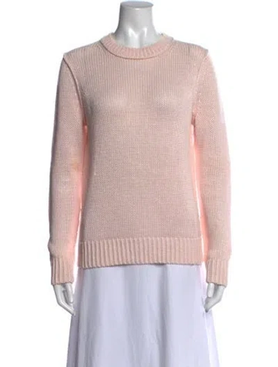 Pre-owned Michael Kors Crew Neck Long Sleeve Sweatshirt In Pink