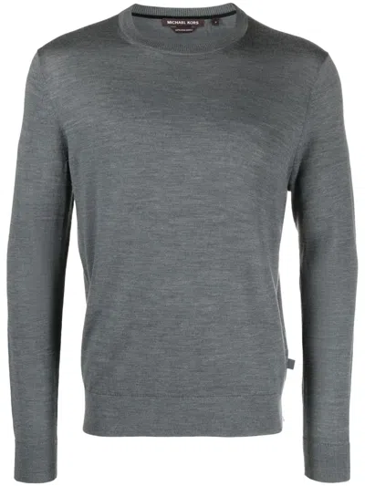 Michael Kors Crew-neck Merino Wool Jumper In Grau