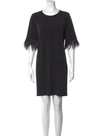 Pre-owned Michael Kors Crew Neck Mini Dress In Blue