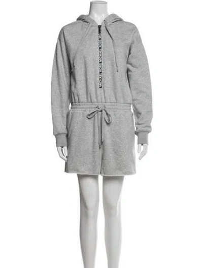 Pre-owned Michael Kors Crew Neck Romper In Gray