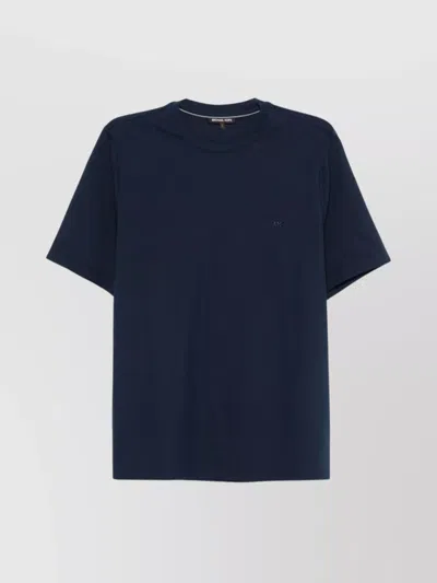 Michael Kors Crew Neck Short Sleeve T-shirt In Blue