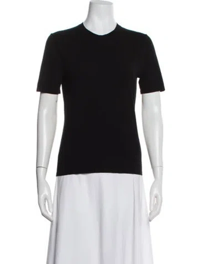 Pre-owned Michael Kors Crew Neck Short Sleeve T-shirt In Black