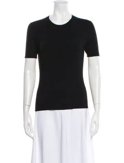 Pre-owned Michael Kors Crew Neck Short Sleeve T-shirt In Black