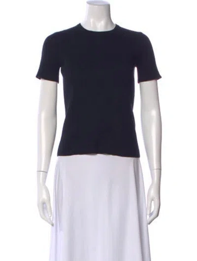 Pre-owned Michael Kors Crew Neck Short Sleeve T-shirt In Blue