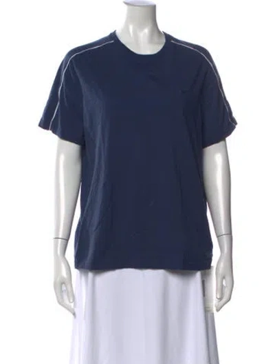 Pre-owned Michael Kors Crew Neck Short Sleeve T-shirt In Blue
