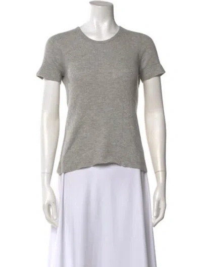 Pre-owned Michael Kors Crew Neck Short Sleeve T-shirt In Gray