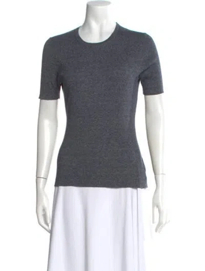Pre-owned Michael Kors Crew Neck Short Sleeve T-shirt In Gray