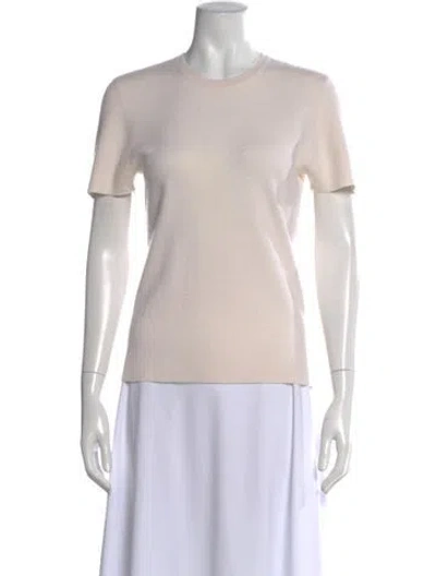 Pre-owned Michael Kors Crew Neck Short Sleeve T-shirt In Neutral