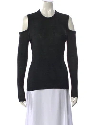 Pre-owned Michael Kors Crew Neck Sweater In Black