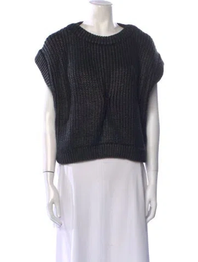 Pre-owned Michael Kors Crew Neck Sweater In Black