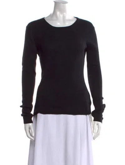 Pre-owned Michael Kors Crew Neck Sweater In Black