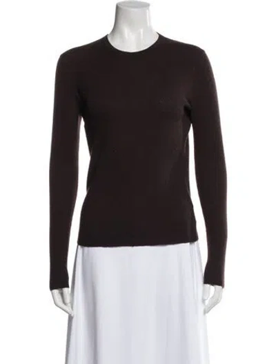 Pre-owned Michael Kors Crew Neck Sweater In Brown