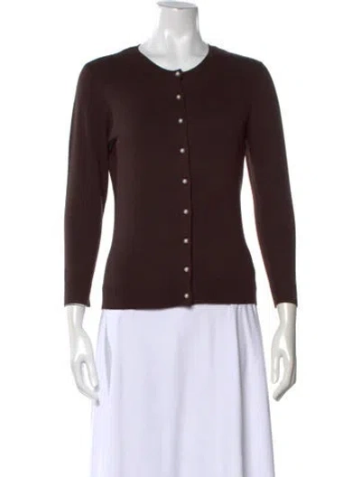 Pre-owned Michael Kors Crew Neck Sweater In Brown