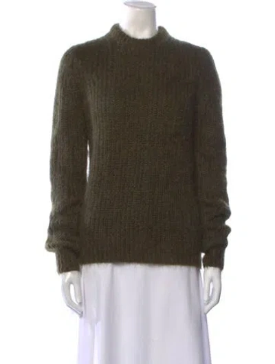 Pre-owned Michael Kors Crew Neck Sweater In Green