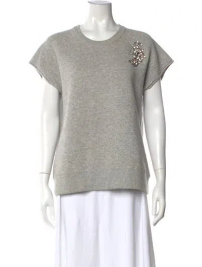Pre-owned Michael Kors Crew Neck Sweater In Grey