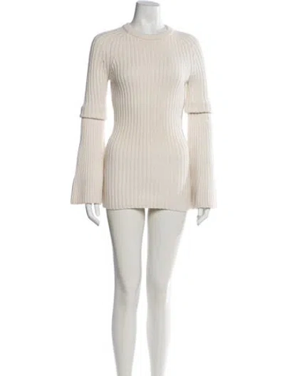 Pre-owned Michael Kors Crew Neck Sweater In Neutrals