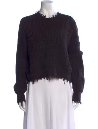 Pre-owned Michael Kors Crew Neck Sweater In Purple