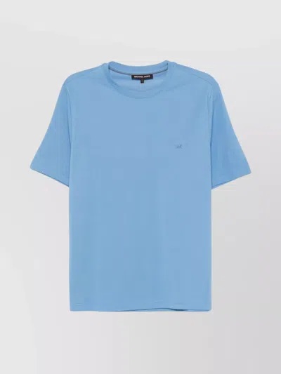 Michael Kors Crew Neck T-shirt Short Sleeves In Blue