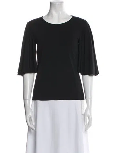 Pre-owned Michael Kors Crew Neck Three-quarter Sleeve T-shirt W/ Tags In Black