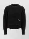 Michael Kors Black Wool Blend Sweater In Brown