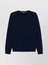Michael Kors Round Neck Plain Sweater In Blue