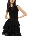Michael Kors Crewneck Bodysuit In Black