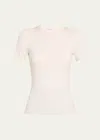 Michael Kors Crewneck Tee In Optic Whit