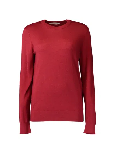 Michael Kors Crew-neck Long-sleeve Jumper In Red